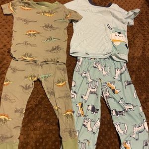 2 pair Carters pajamas 3T